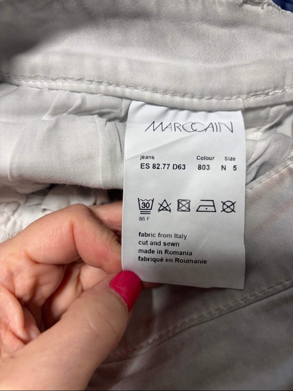 Marc Cain Light Gray Washed Denim Jeans - Picture 11 of 12